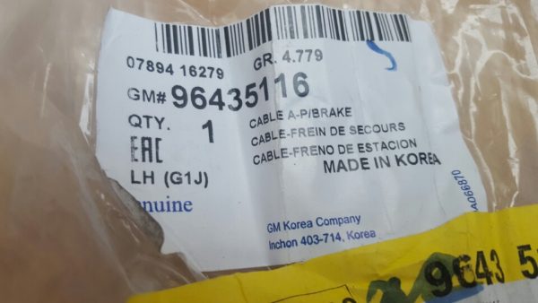 Dây cáp phanh tay xe Lacetti trong nước chính hãng GM