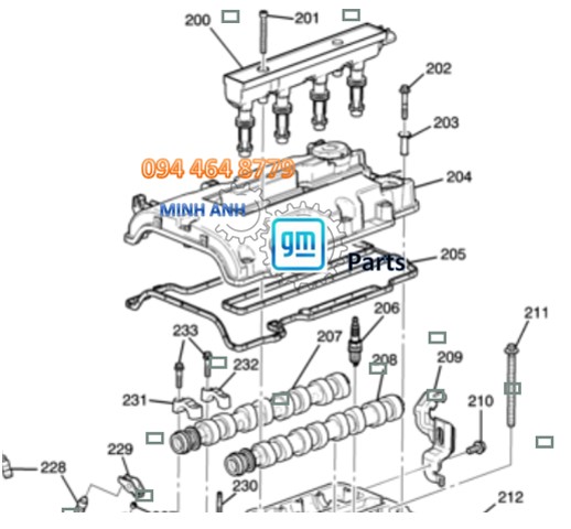 Bô Bin Đánh Lửa Xe Trax Chính Hãng GM