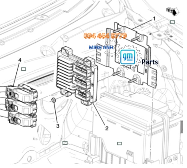 Hộp Điều Khiển Điện Đọng Cơ Xe Trax Chính Hãng GM