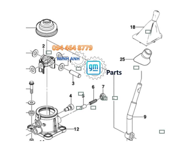 Tay Đi Số Xe Colorado Số Sàn Chính Hãng GM