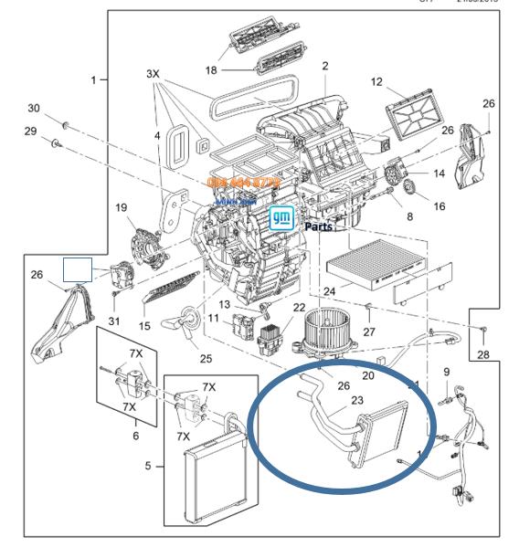 Giàn Sưởi Xe FadiL Chính Hãng – Phụ Tùng Chevrolet GM