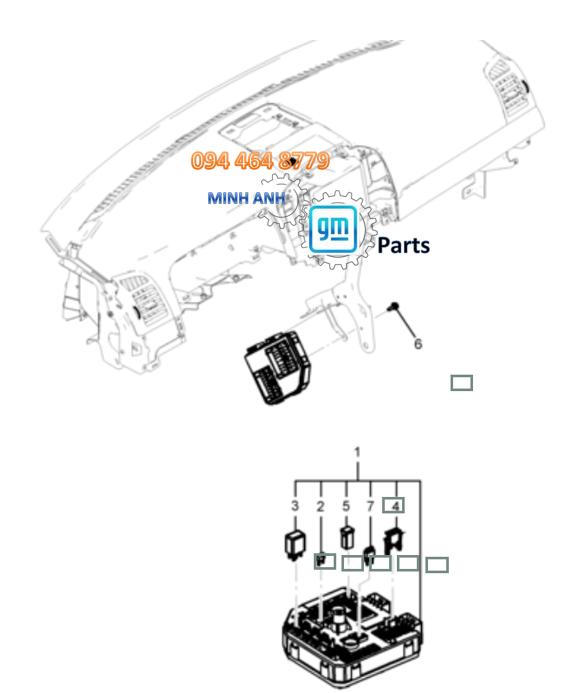 Hộp Cầu Chì Táp Lô Xe Captiva C140 Chính Hãng GM