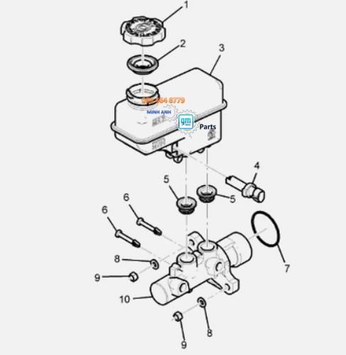 Cảm Biến Mức Dầu Phanh Xe Captiva Chính Hãng GM